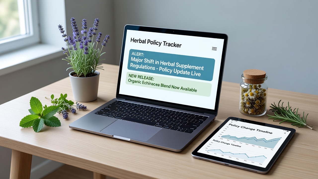 Decoding App Alerts for Tracking Shifts in Herbal Policy and New Releases